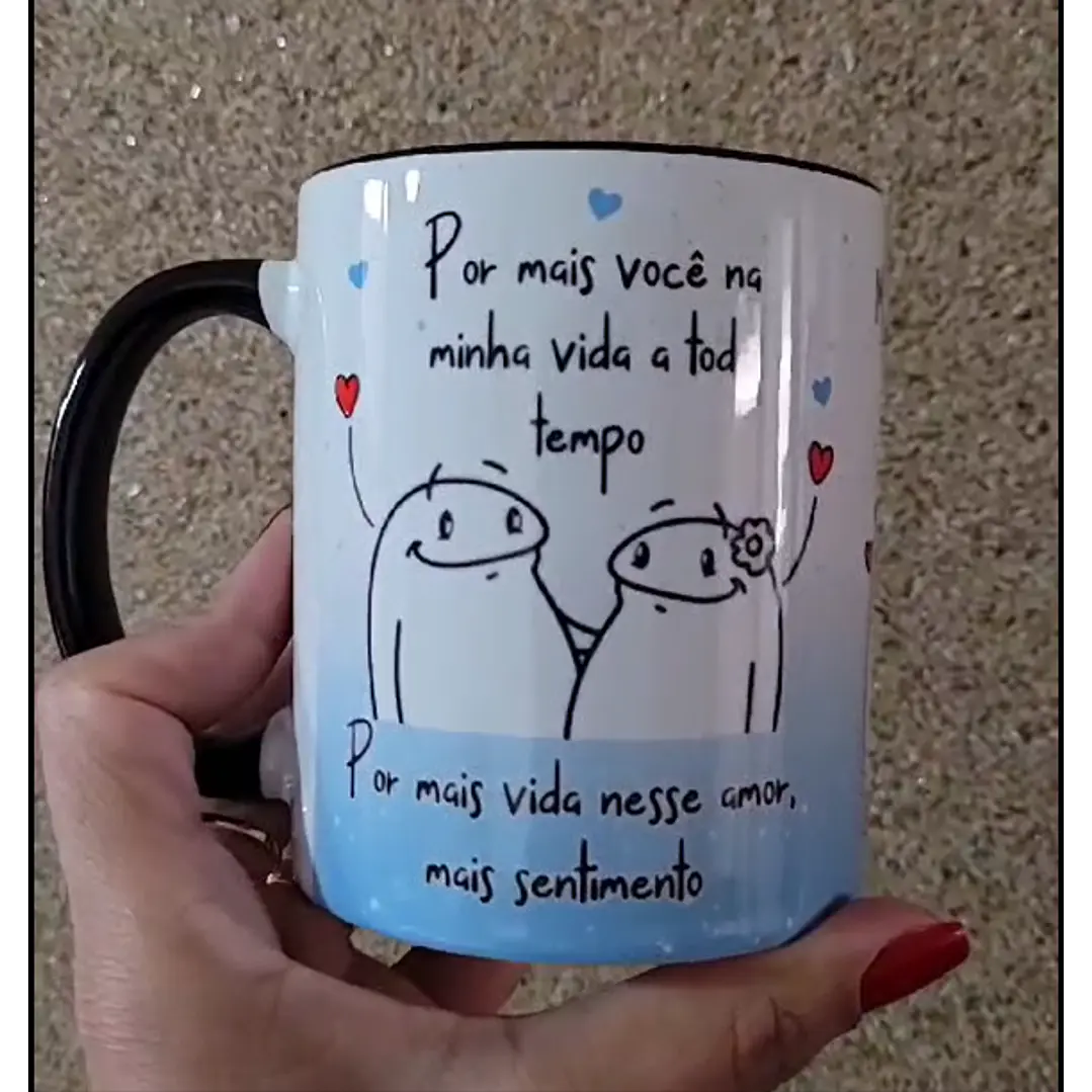 Arte para Caneca Por Mais Você na Minha Vida a Todo Tempo em Png 1