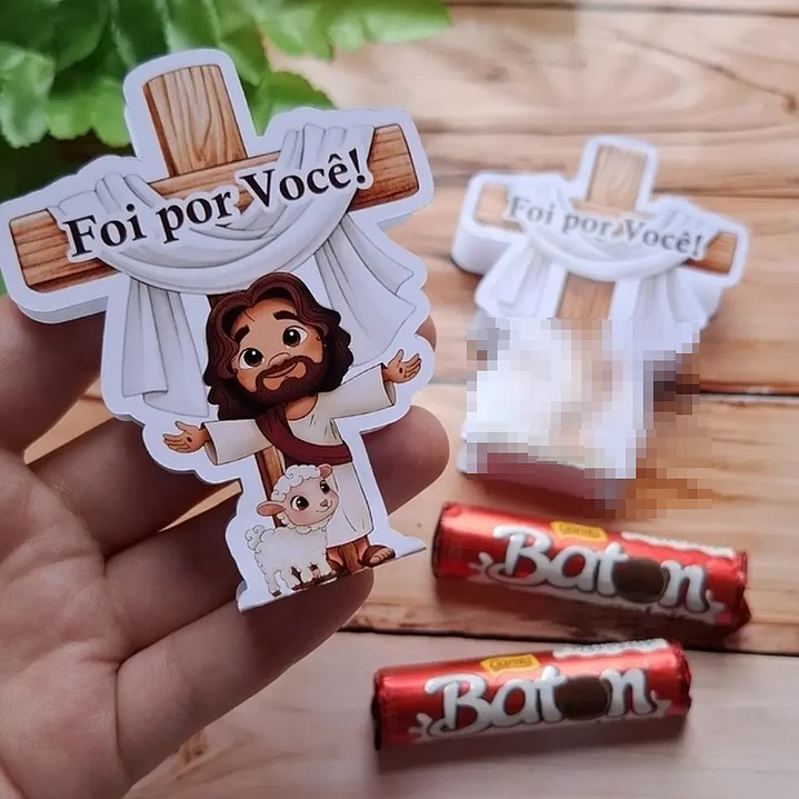 Cartão Cruz Jesus Páscoa Arquivo de Corte em PDF para Baixar 1