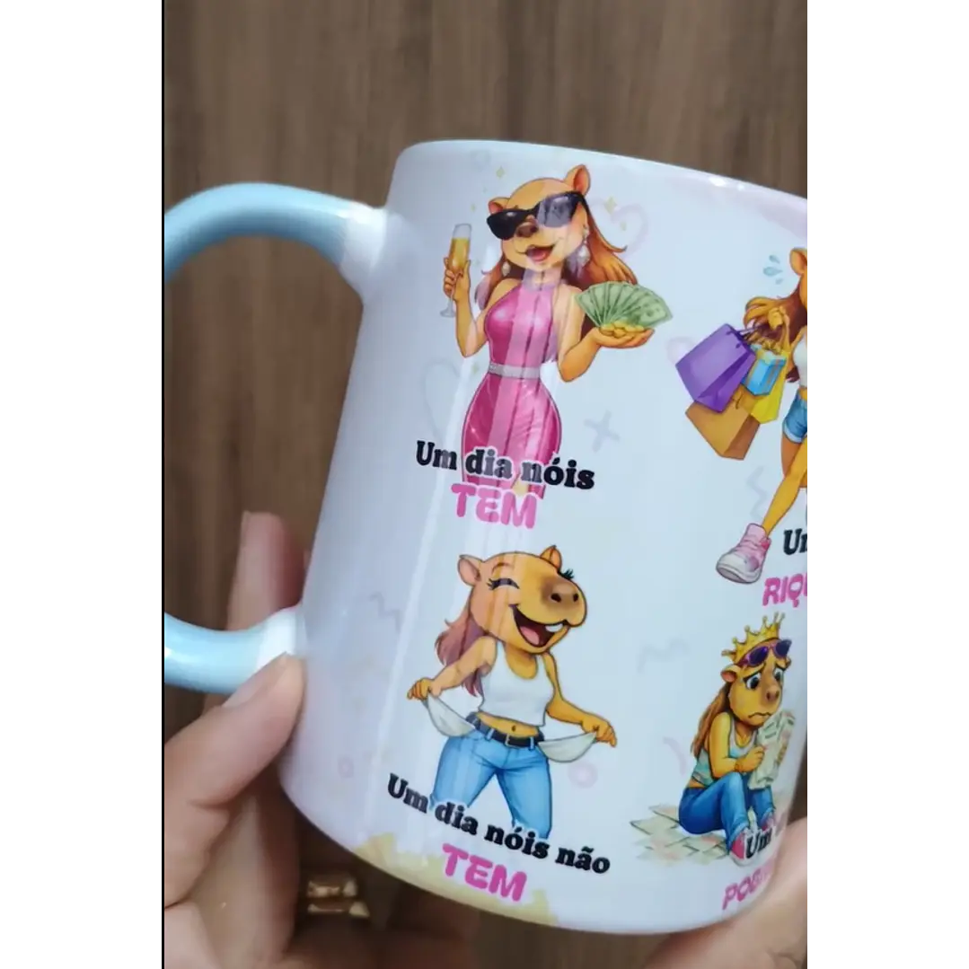 2 Artes para Caneca Um Dia Nós Tem em Png 1