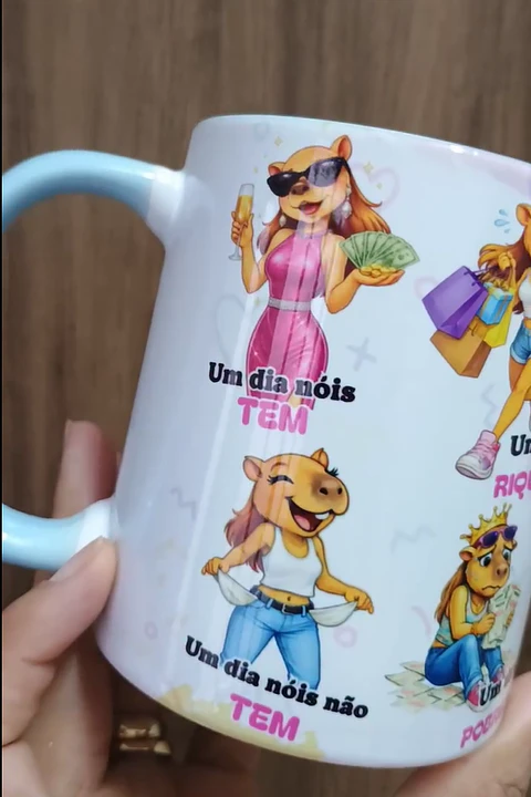 2 Artes para Caneca Um Dia Nós Tem em Png