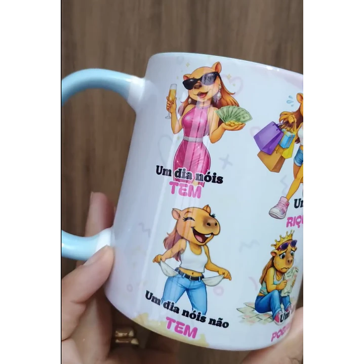2 Artes para Caneca Um Dia Nós Tem em Png 1