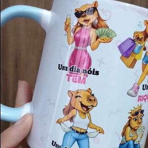 2 Artes para Caneca Um Dia Nós Tem em Png