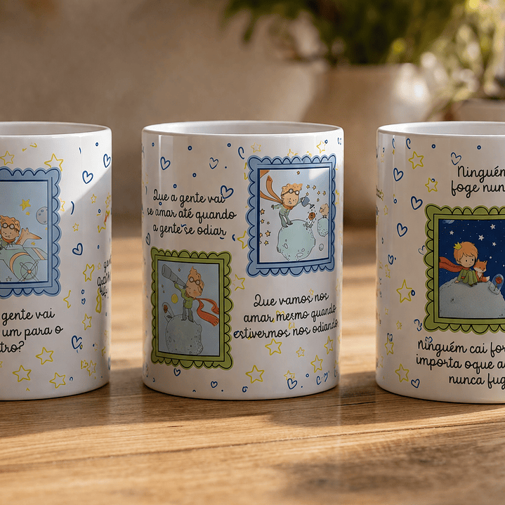 Arte para Caneca Oque a Gente vai Prometer um para o Outro? - Pequeno Principe Arquivo Editável 4