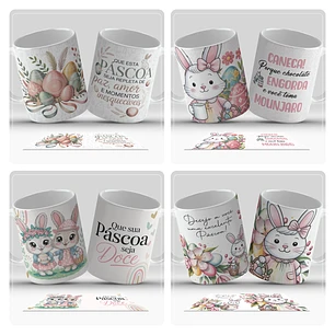 29 Artes para Caneca Páscoa Arquivo em Jpg 