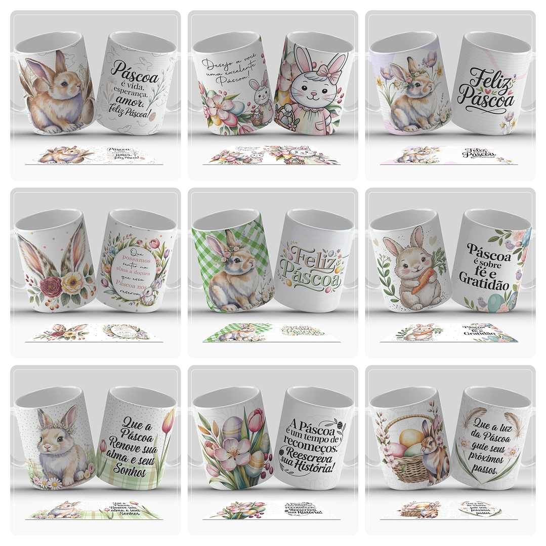 29 Artes para Caneca Páscoa Arquivo em Jpg  4