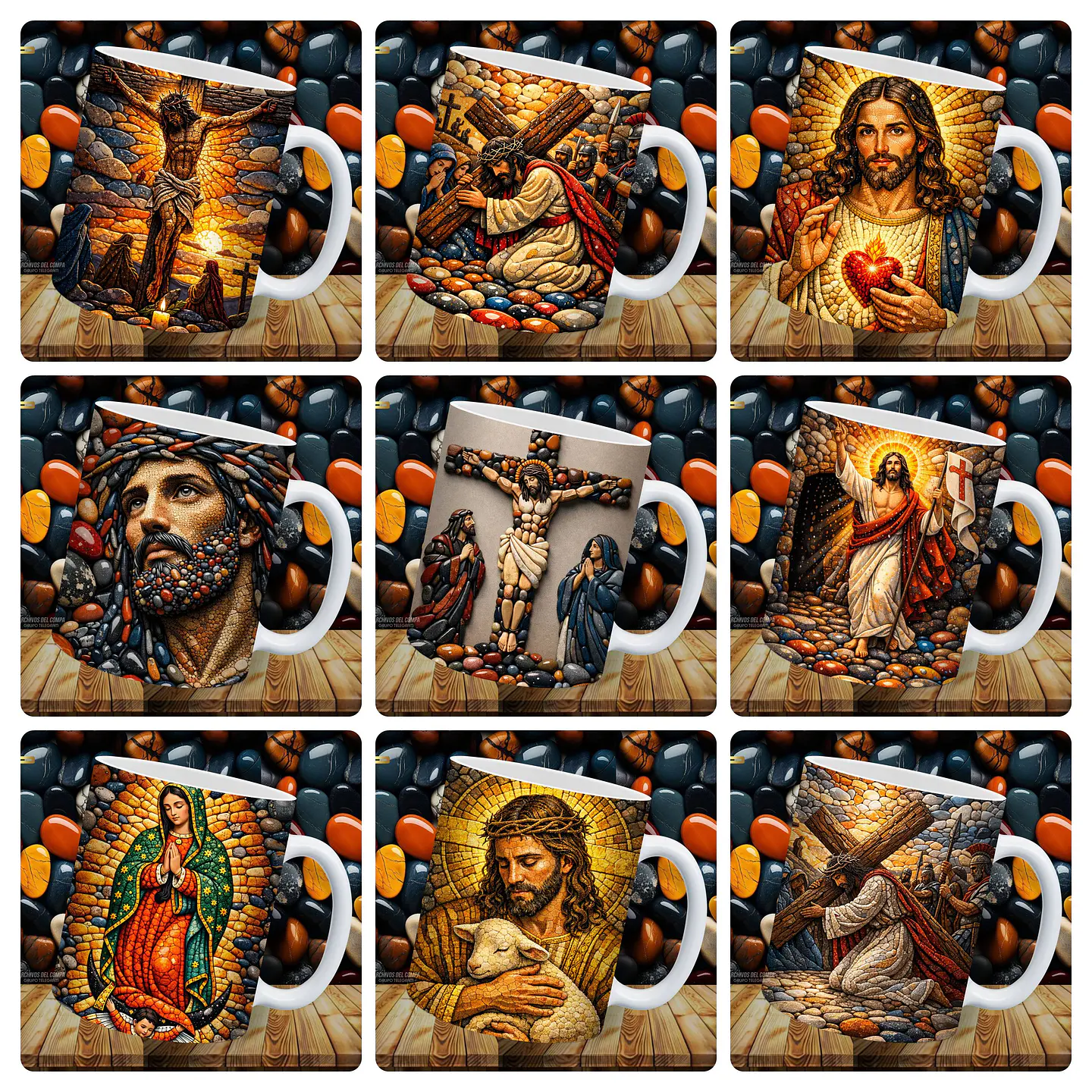 12 Arte para Caneca Jesus Cristo Arquivo em Jpg 1