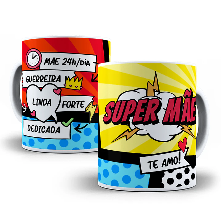 35 Artes Caneca Dia das Mães Cartoon Arquivos Png 6