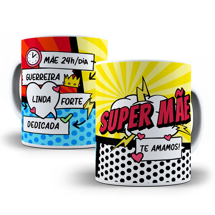 35 Artes Caneca Dia das Mães Cartoon Arquivos Png 8