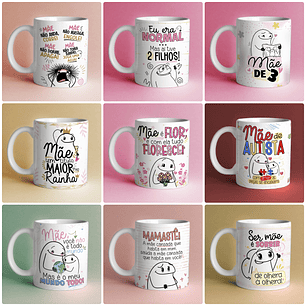 25 Artes para Caneca Flork Dia das Mães Arquivos Png