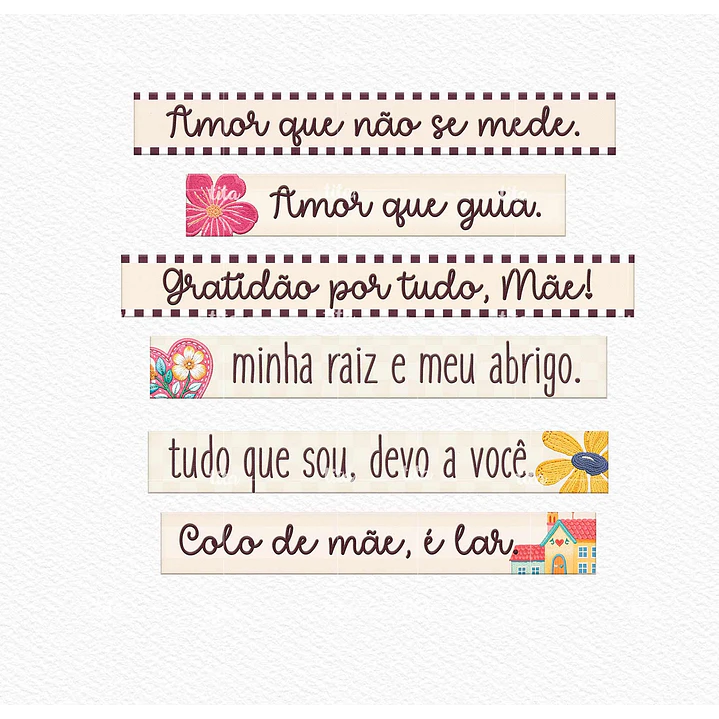 Kit Digital Combão Ilustrações Dia das Mães + Papéis em Png 8