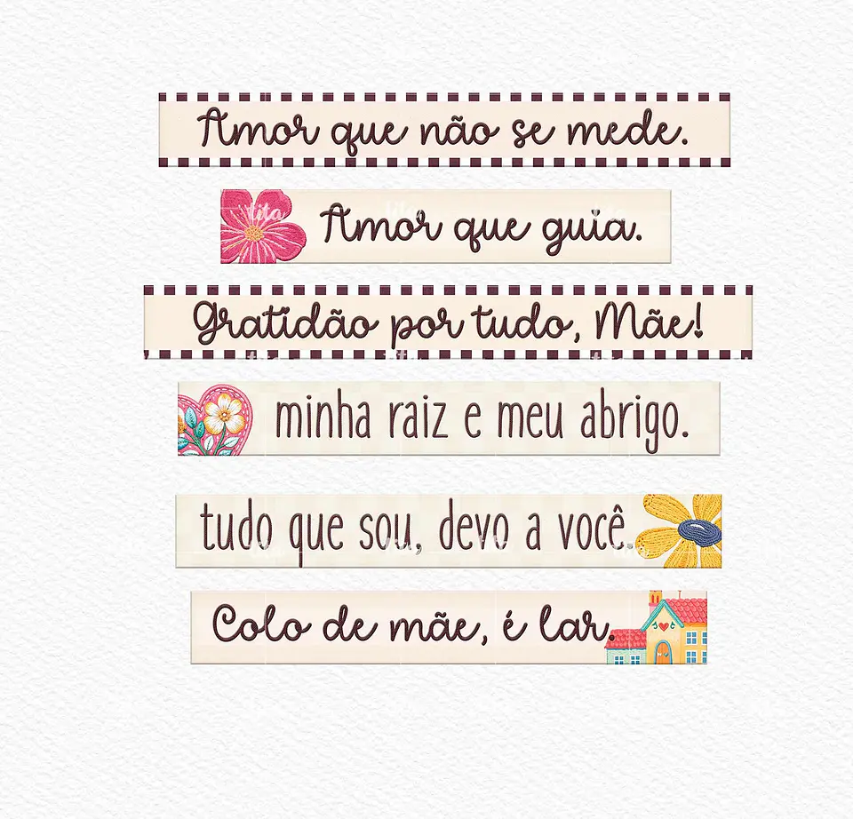 Kit Digital Combão Ilustrações Dia das Mães + Papéis em Png 8