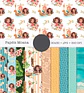 Kit Digital Princesas da Disney Moana, Cinderela e Rapunzel em Png  - Thumbnail 2
