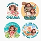 Kit Digital Princesas da Disney Moana, Cinderela e Rapunzel em Png  - thumbnail 6