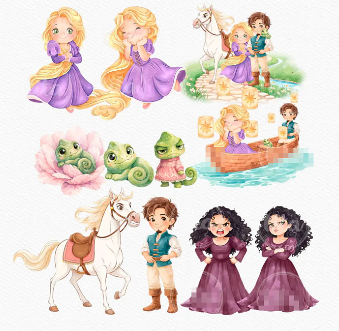 Kit Digital Princesas da Disney Moana, Cinderela e Rapunzel em Png  11
