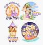 Kit Digital Princesas da Disney Moana, Cinderela e Rapunzel em Png  - Thumbnail 12
