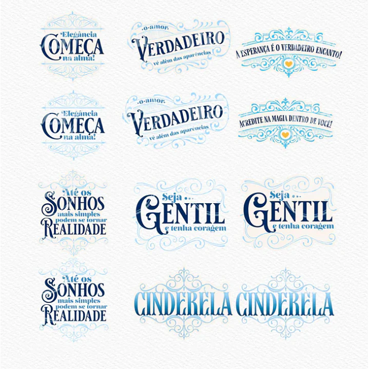 Kit Digital Princesas da Disney Moana, Cinderela e Rapunzel em Png  17