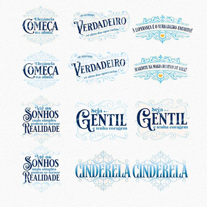 Kit Digital Princesas da Disney Moana, Cinderela e Rapunzel em Png  17