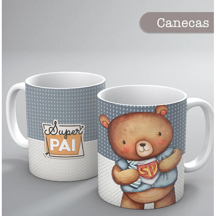 Kit Digital Querido Papai - Combo Ilustrações e Papéis em Png 8