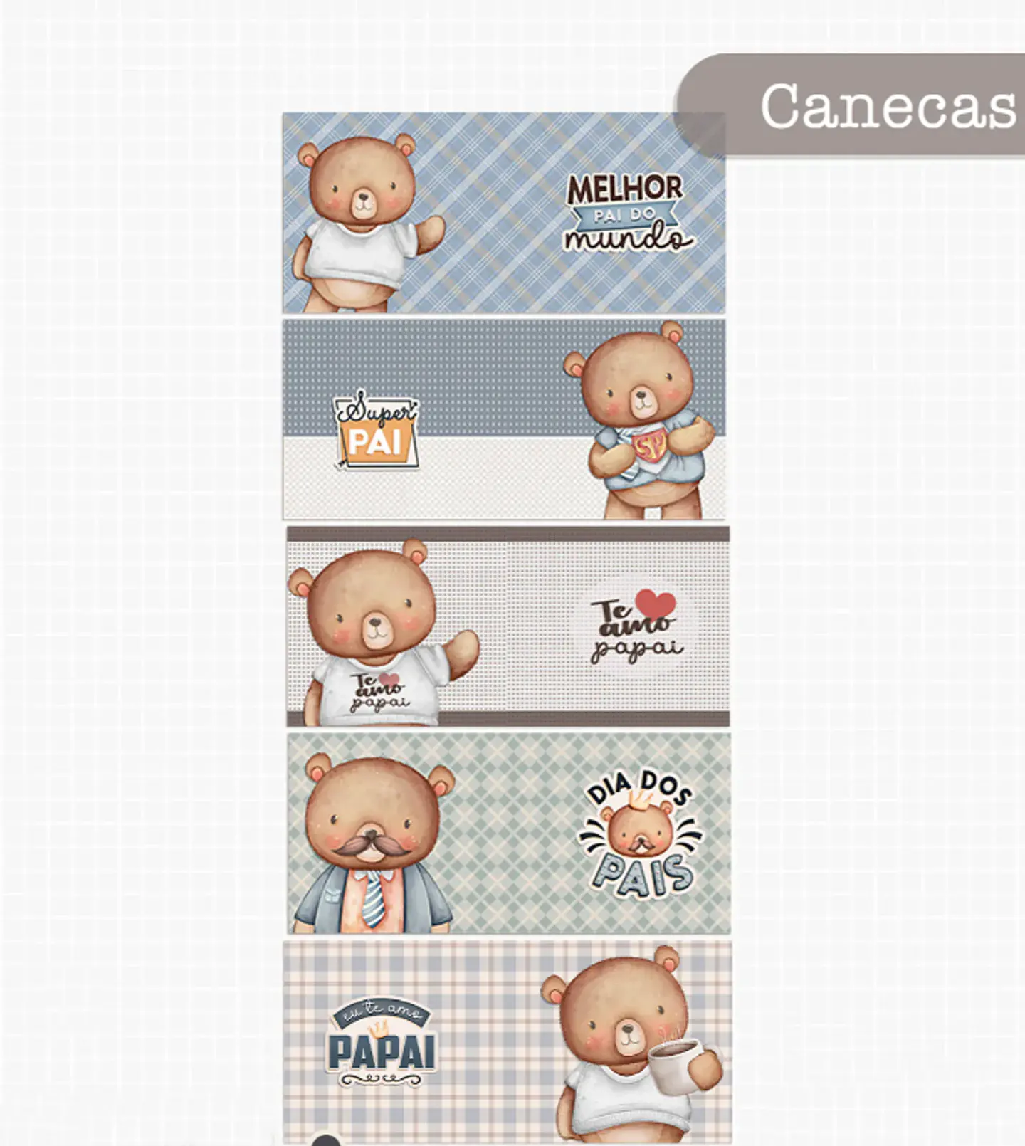 Kit Digital Querido Papai - Combo Ilustrações e Papéis em Png 16