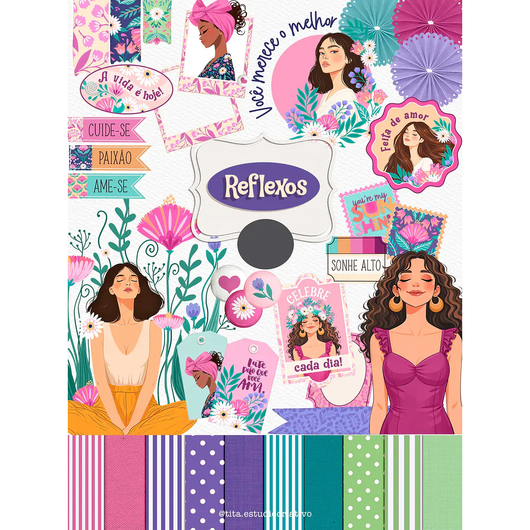 Kit Digital Reflexos Motivacional em Png  1