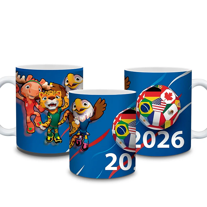7 Artes para Caneca Copa do Mundo 2026 Arquivo em Jpg  5