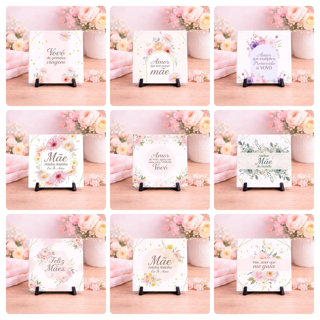 40 Artes para Caneca e Azulejo Dia das Mães Arquivo Editável  4