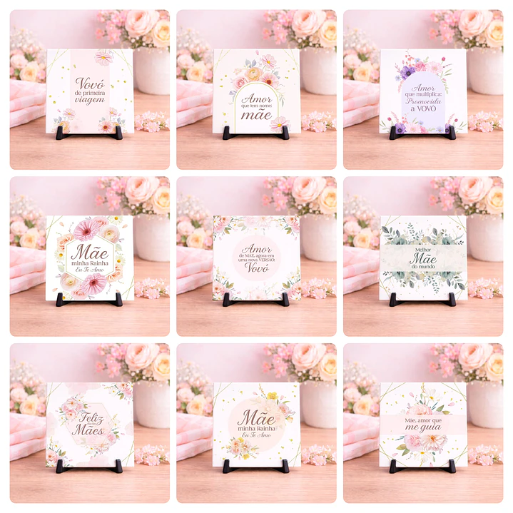 40 Artes para Caneca e Azulejo Dia das Mães Arquivo Editável  4