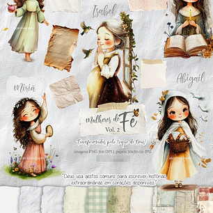 Kit Digital Mulheres de Fé em Png