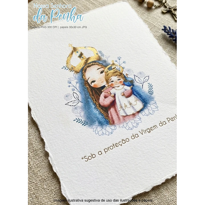 Kit Digital Nossa Senhora da Penha  em Png 5