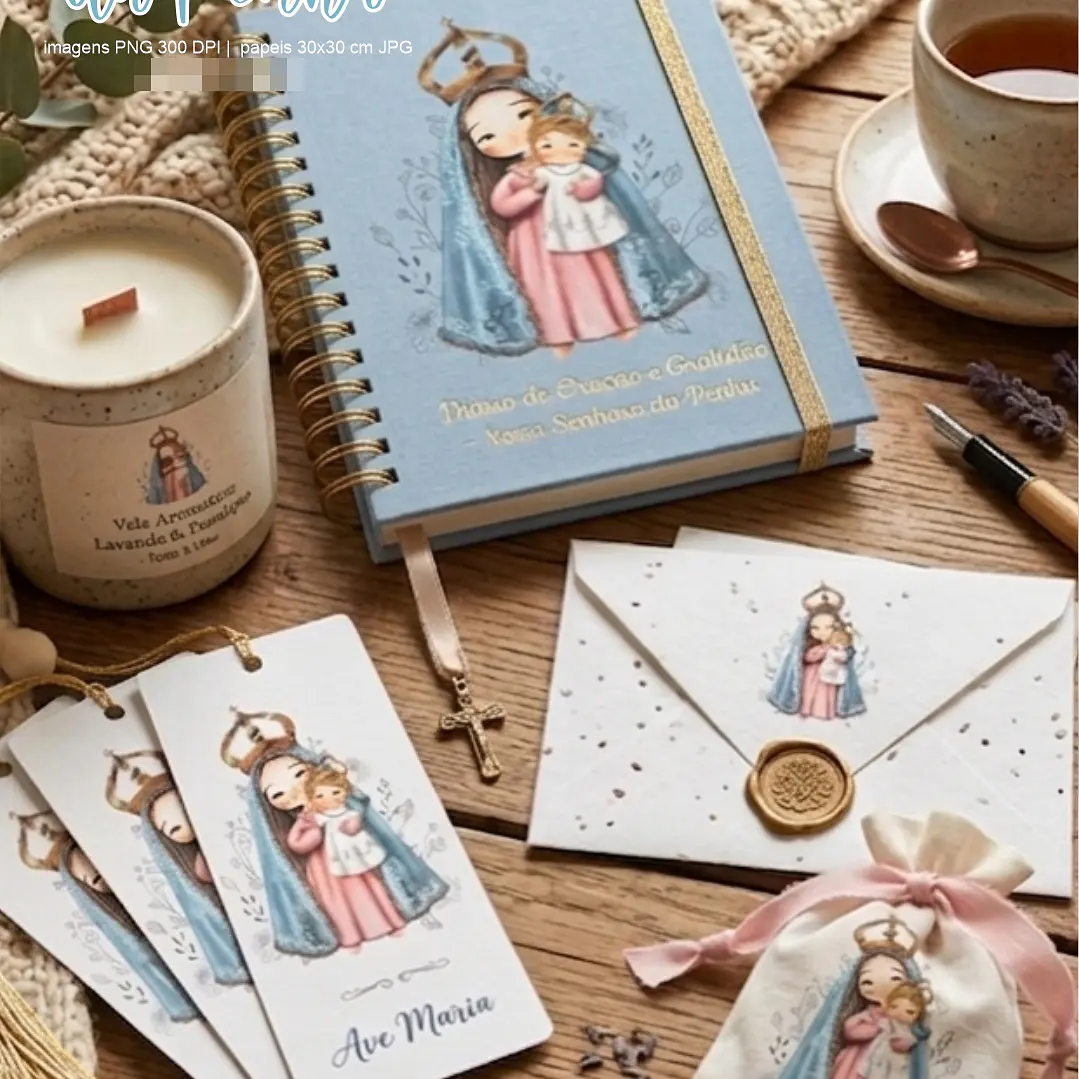 Kit Digital Nossa Senhora da Penha  em Png 8