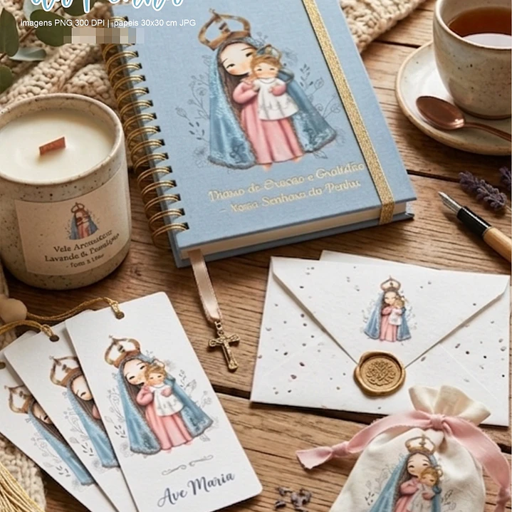 Kit Digital Nossa Senhora da Penha  em Png 8