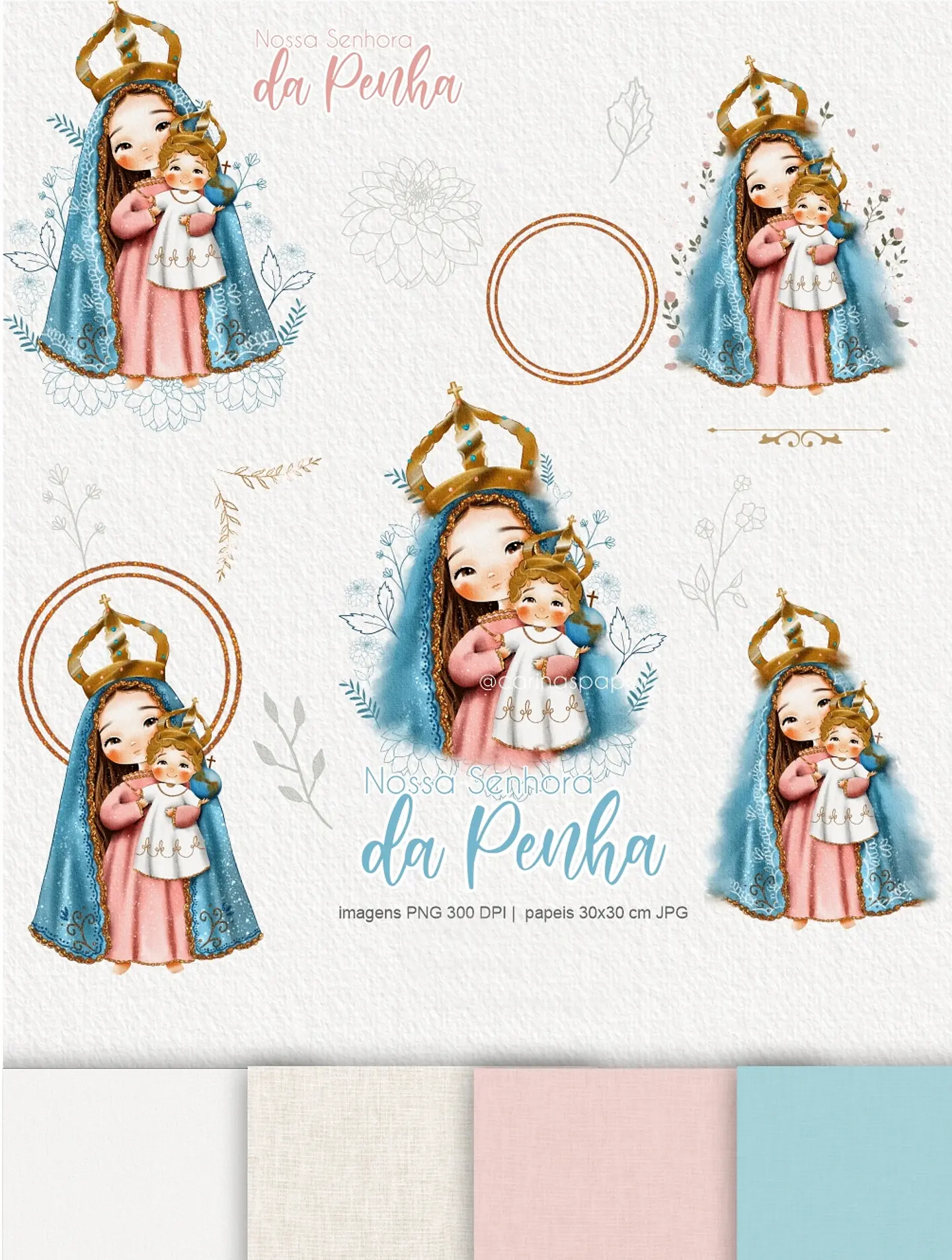 Kit Digital Nossa Senhora da Penha  em Png 11