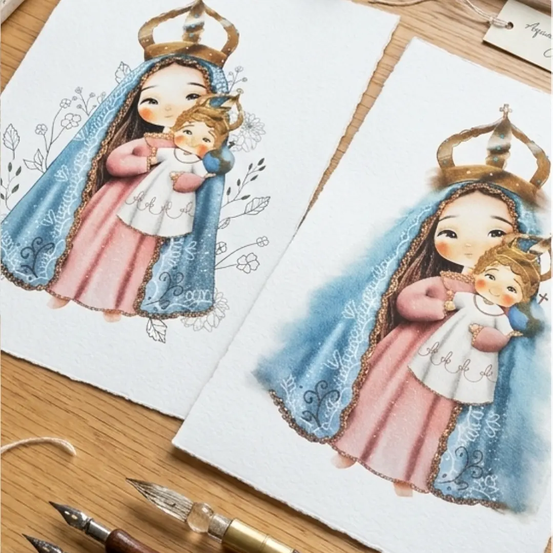 Kit Digital Nossa Senhora da Penha  em Png 13