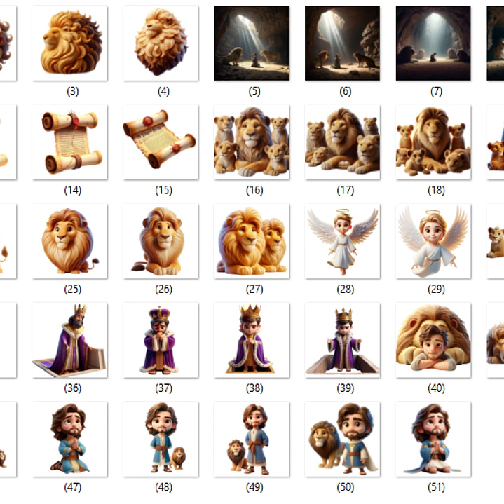 Kit Digital Daniel na cova dos leões em Png  2