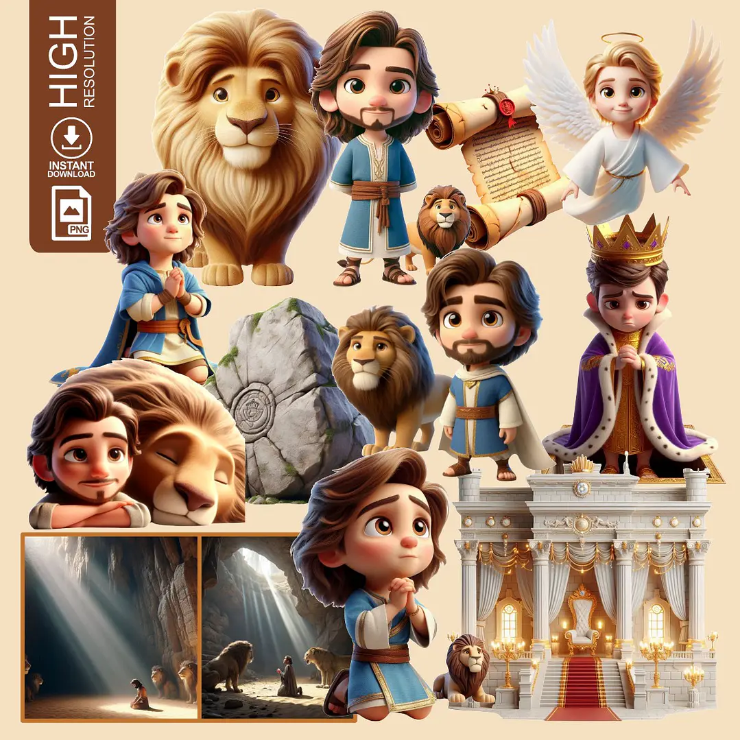 Kit Digital Daniel na cova dos leões em Png  1