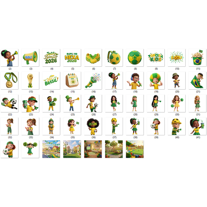 Kit Digital Copa do Mundo Brasil em Png 2