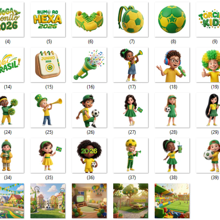 Kit Digital Copa do Mundo Brasil em Png 2