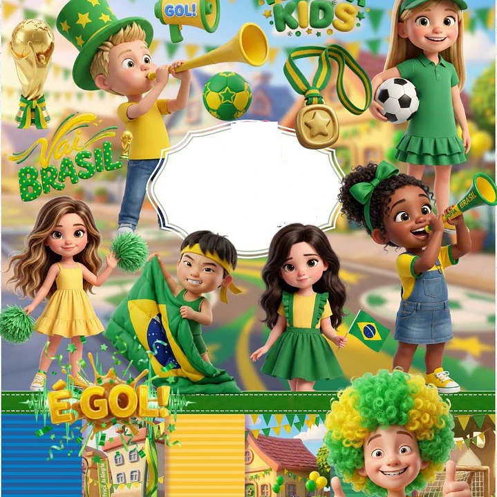 Kit Digital Copa do Mundo Brasil em Png  1