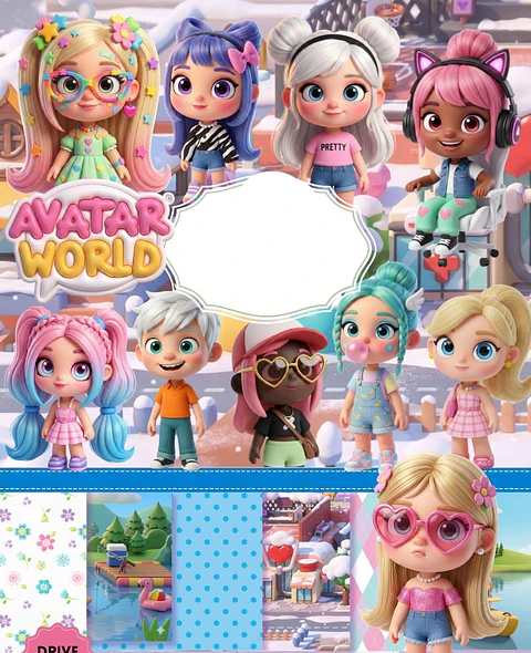 Kit Digital Avatar World em Png