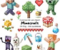 Kit Digital Minecraft Aquarela em Png - thumbnail 1