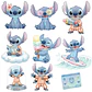 Kit Digital Lilo & Stitch Aquarela em Png - Thumbnail 2