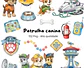 Kit Digital Patrulha Canina Aquarela em Png - Thumbnail 1