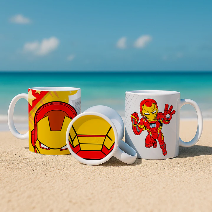 8 Artes para Caneca Bocão Super Herois Arquivo Editável 7