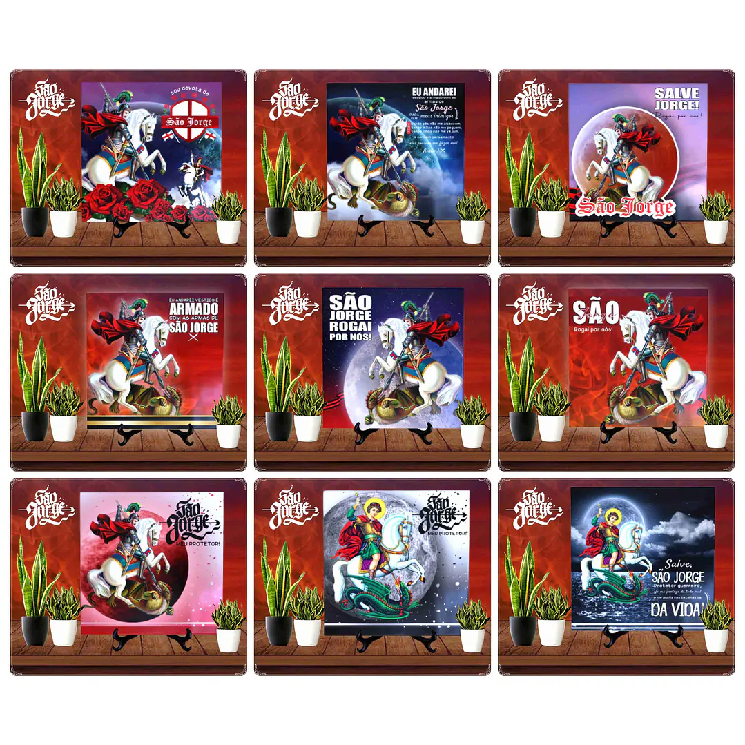 43 Artes Canecas e Camisas São Jorge Arquivos em CorelDraw 4