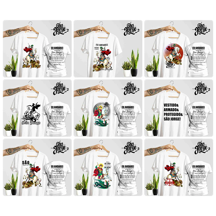 43 Artes Canecas e Camisas São Jorge Arquivos em CorelDraw 5