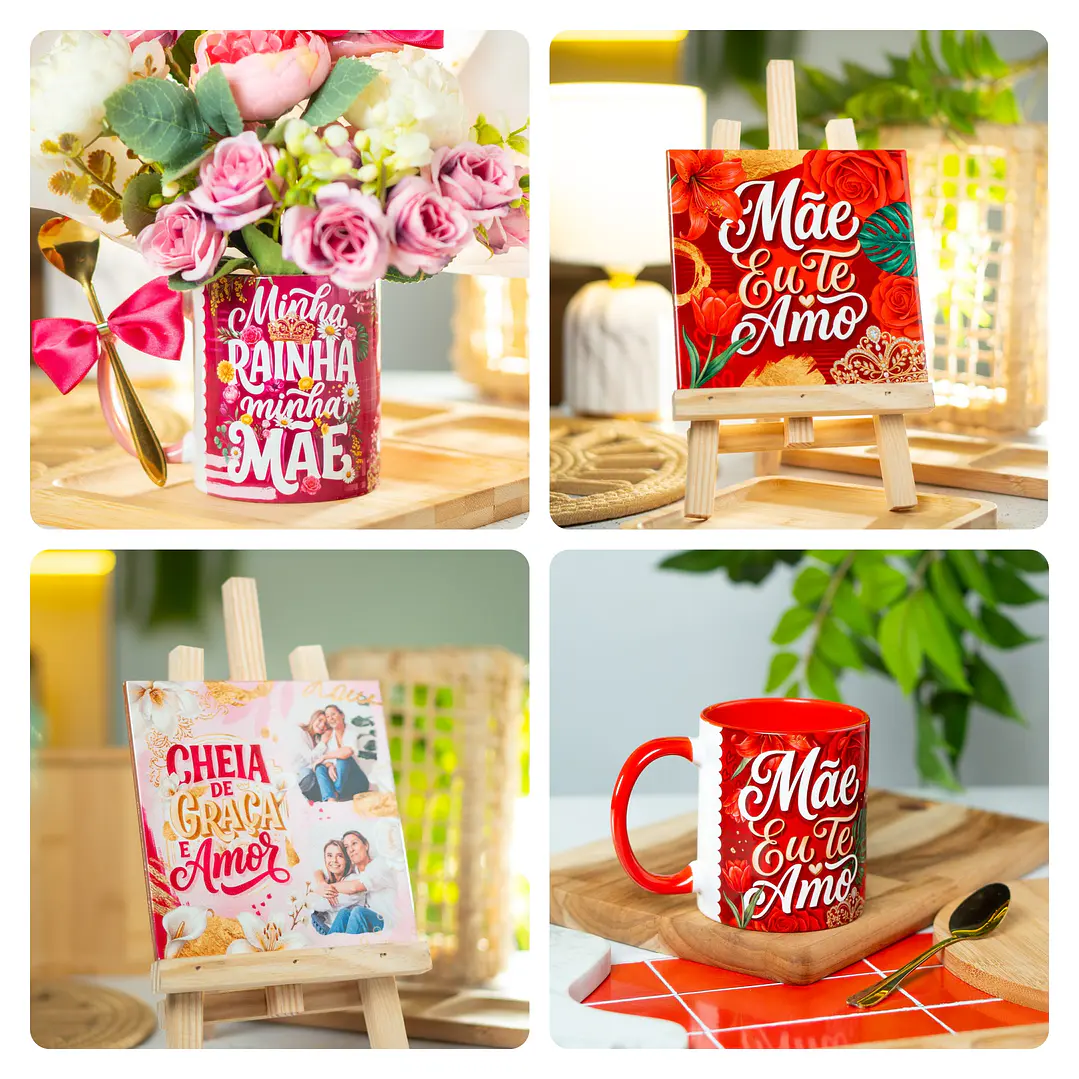 22 Artes para Caneca e Azulejo Dia das Mães Essência Arquivo em Png  2