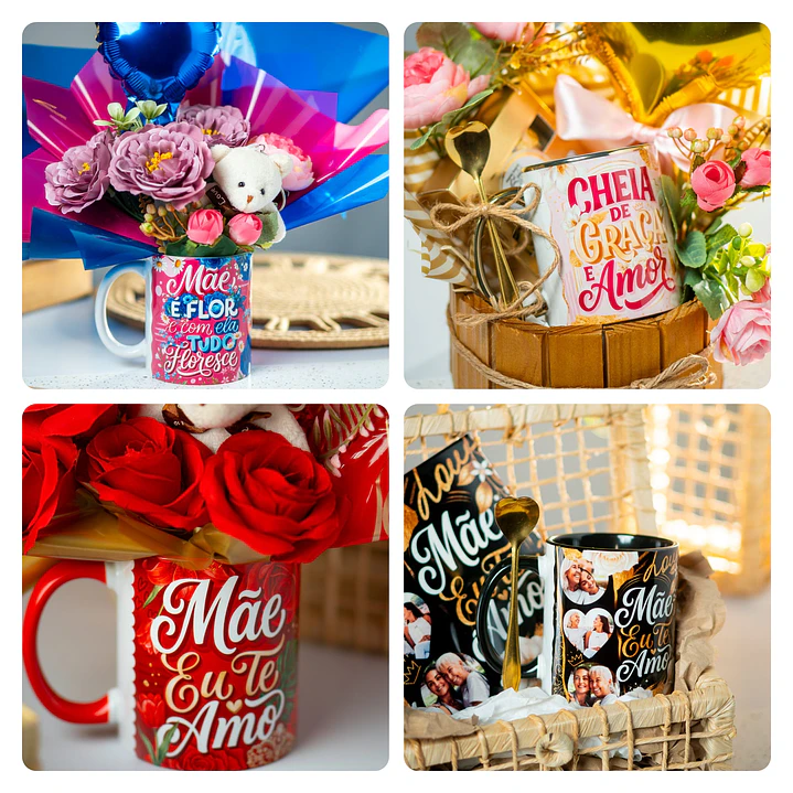 22 Artes para Caneca e Azulejo Dia das Mães Essência Arquivo em Png  5