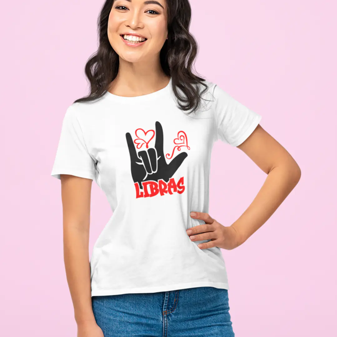 8 Artes para Camisa Texto em Libras Arquivo Editável  3