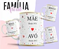 12 Artes para Caneca Floral Família Arquivo Editável  - Miniatura 1