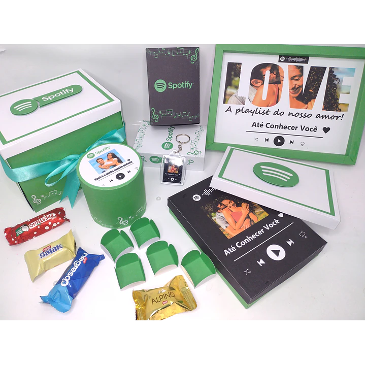 Arquivo Mimos Caixa Explosão e Quadro Spotify Arquivo em Pdf e Studio 1